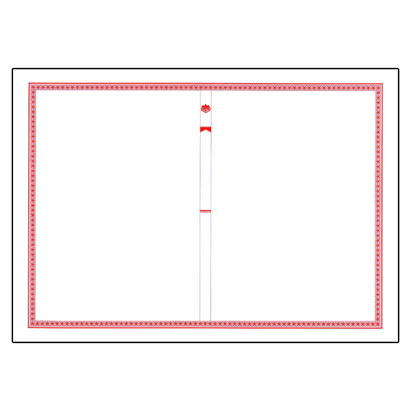 No.A3FR】＜A3サイズ＞富士厚口 赤枠 / 法令書式センター